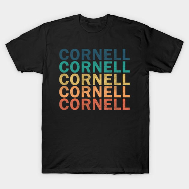 Cornell Name T Shirt - Cornell Vintage Retro Name Gift Item Tee by henrietacharthadfield